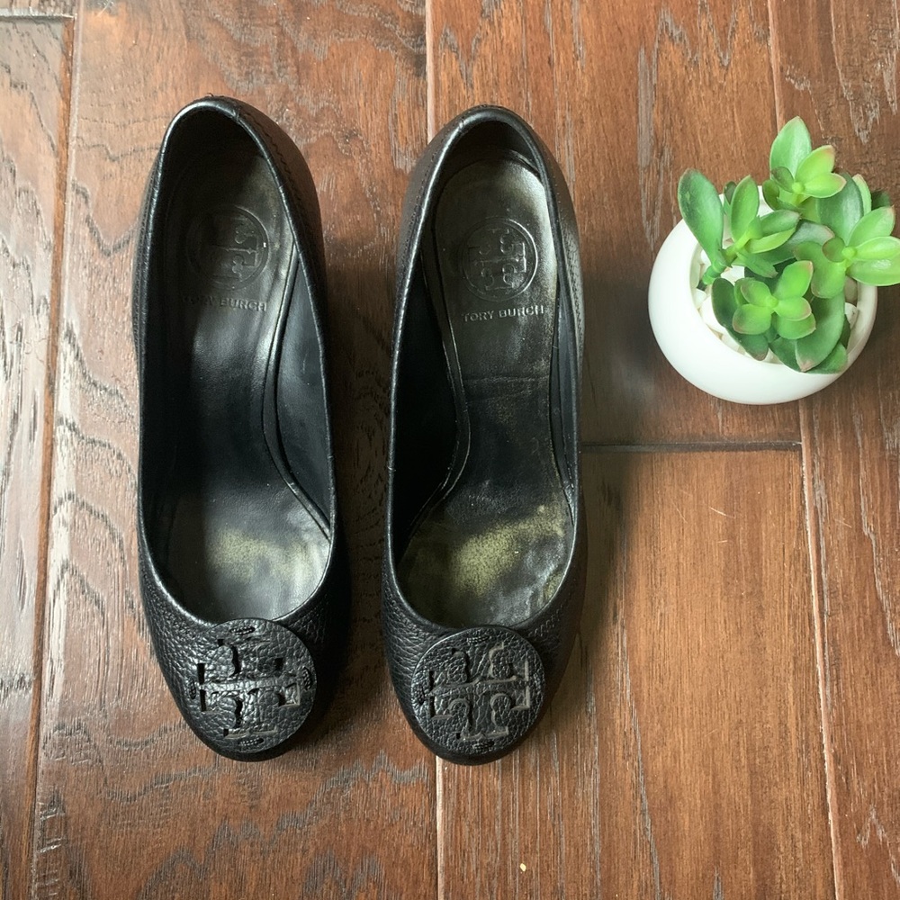 Tory Burch ‘Sally’ Wedge Tumbled Leather